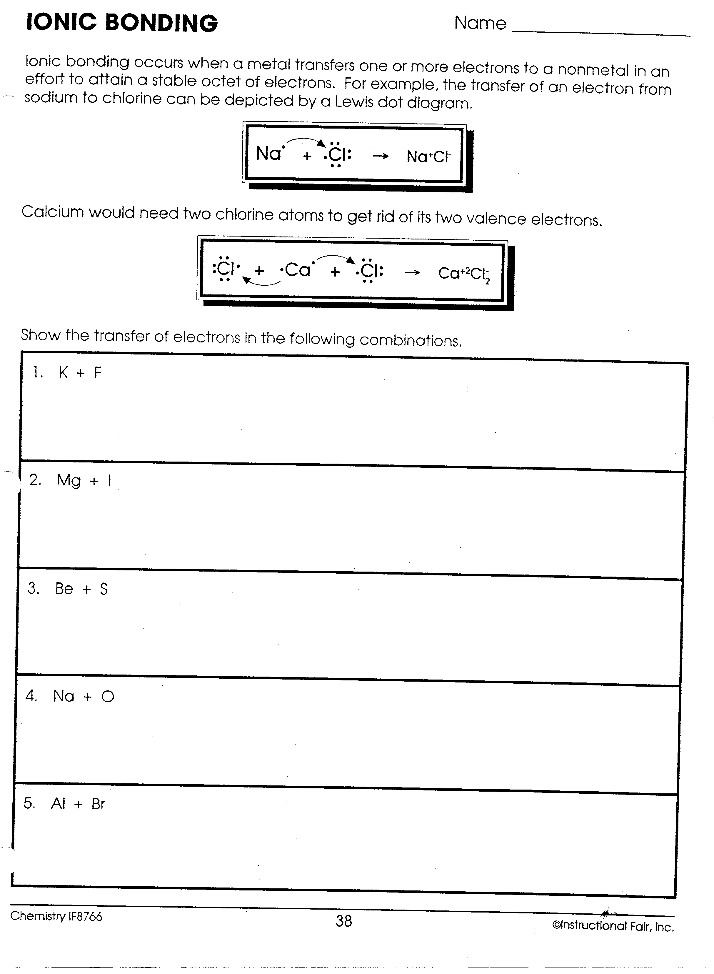 Daniel Davis: Daniel Davis: October 22 Archives With Ionic Bonding Worksheet Answers