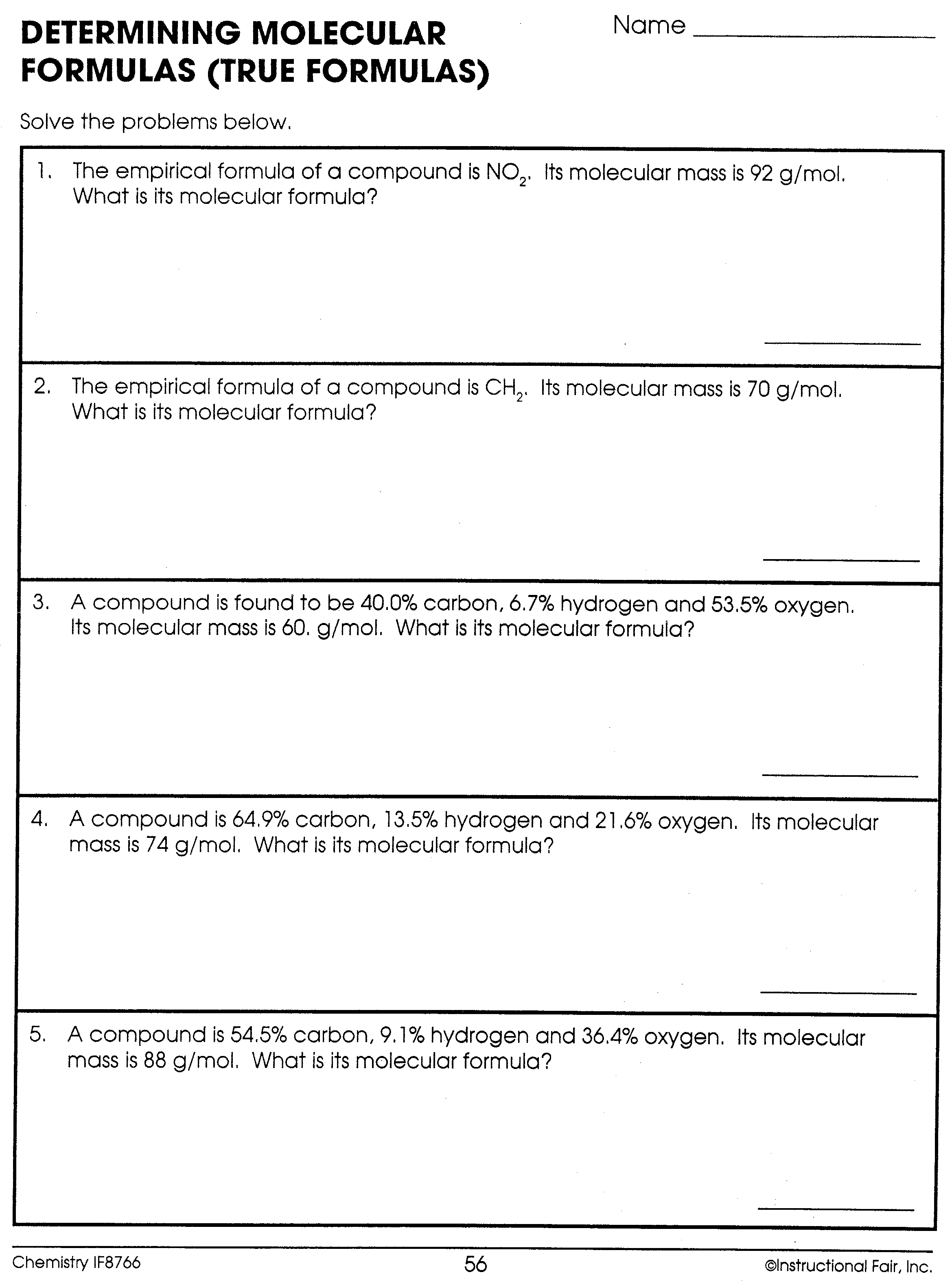 solved-empirical-and-molecular-formula-worksheet-show-all-your-work