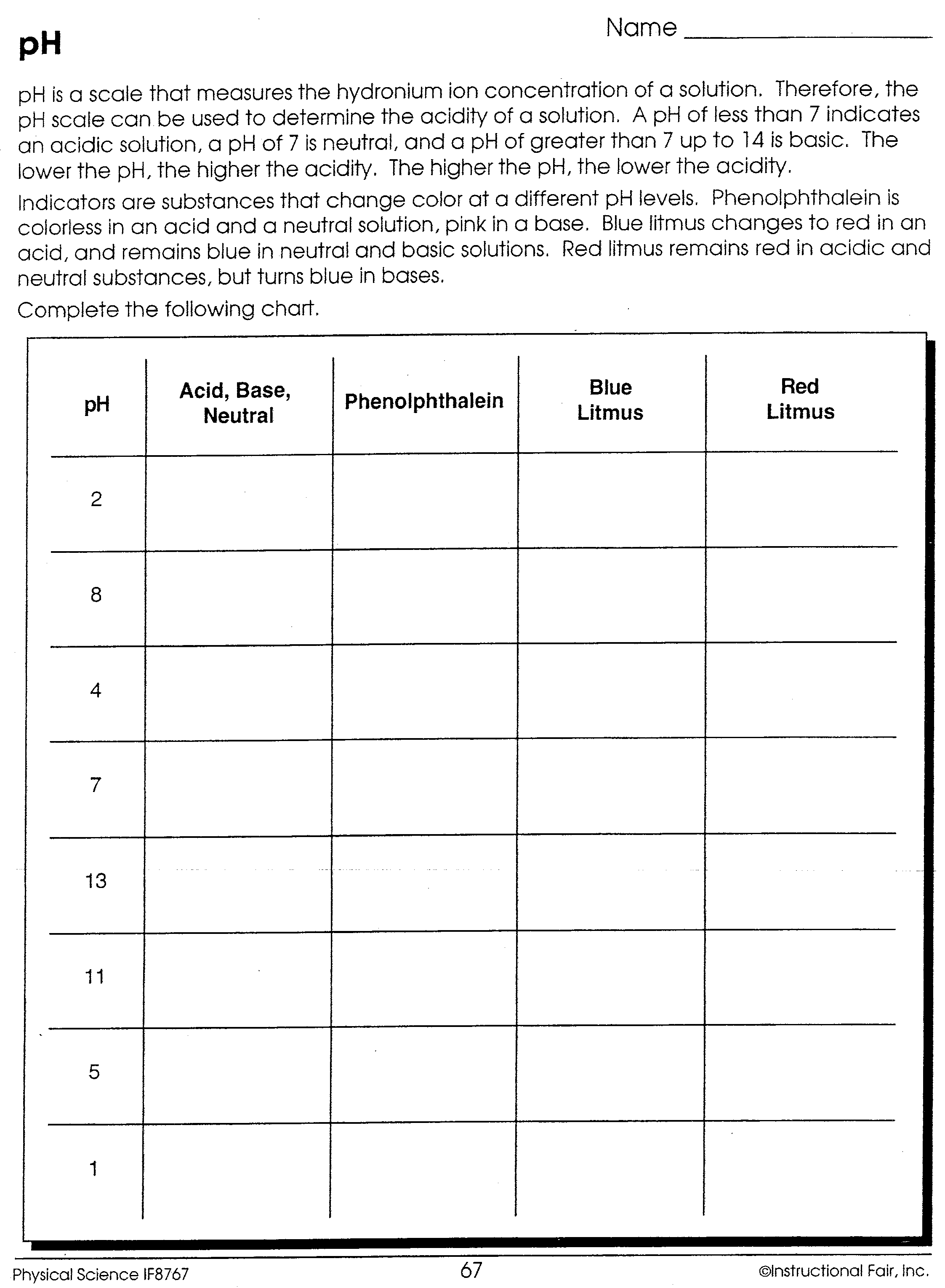 Physical Science If8767 Answer Key